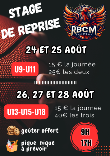 Stage de reprise Août 2026