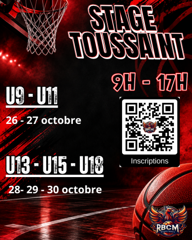 Stage de la toussaint 2026